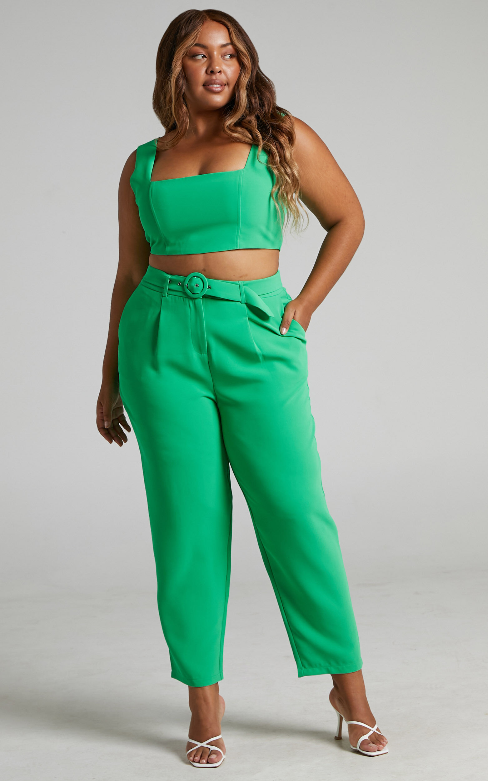 Reyna Crop Top and Tailored Pants Two ...